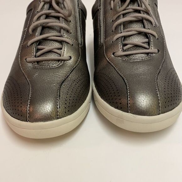 Easy Spirit Freney Dk Grey Metallic Leather Shoes B16B - Picture 9 of 9